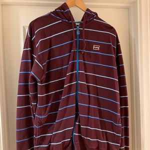 Billabong XL zip up hoodie